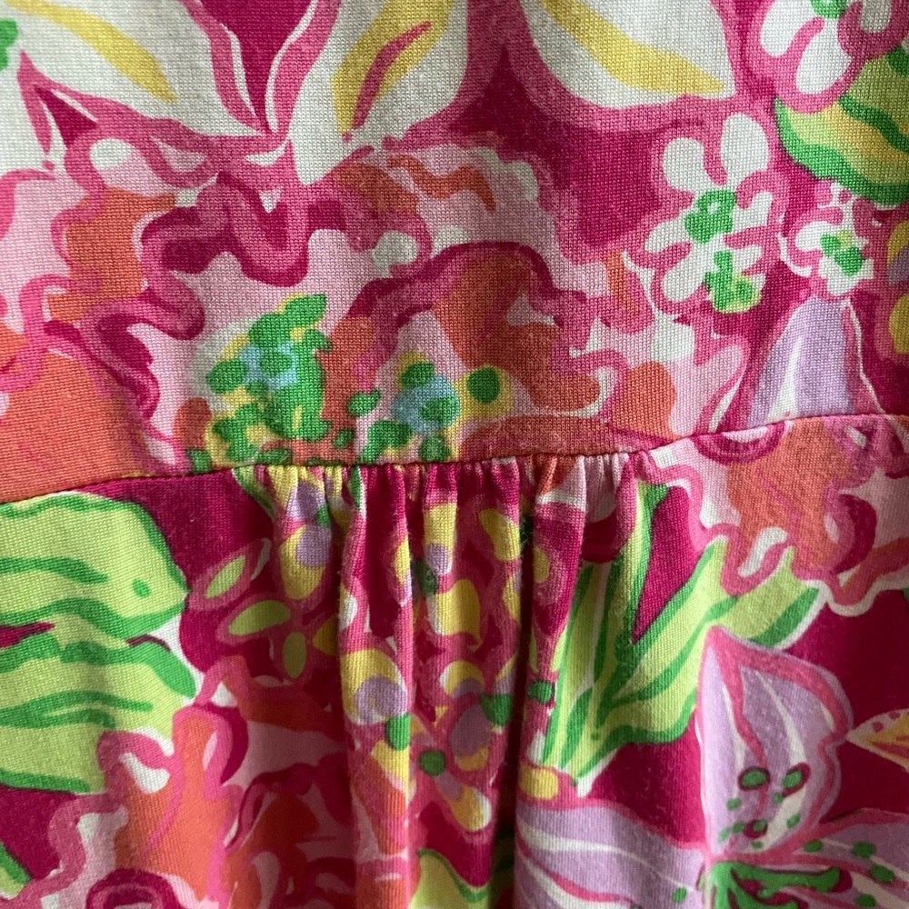 Lilly Pulitzer Pink Flutter Sleeve Sundress Size Large - Picture 3 of 8